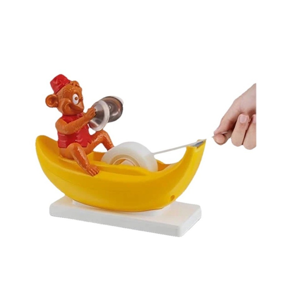 Clapping‎ Monkey Tape Dispenser with Cymbals Fun Animal Desk Decor 1 in